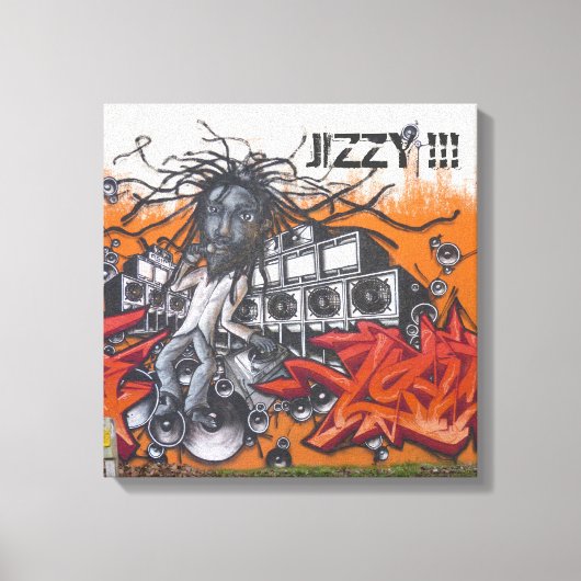 Graffiti-muziek Canvas Afdruk (Voorkant)