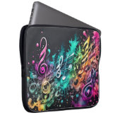 Graffiti-muziek Laptop Sleeve (Voorkant Rechts)