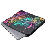 Graffiti-muziek Laptop Sleeve (Voorkant onderkant)