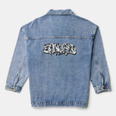 Graffiti Naam Jassen Denim Jacket (Achterkant)