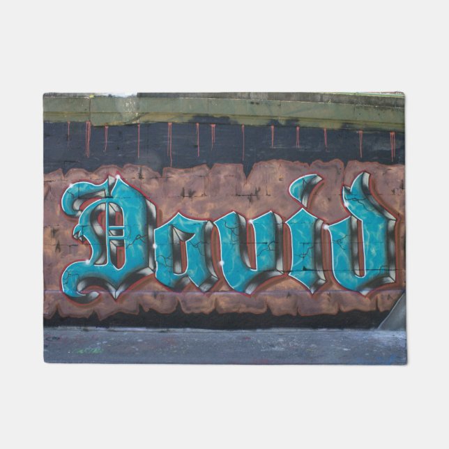 Graffiti Name Tag David Deurmat (Voorkant)