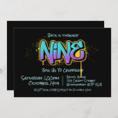 Graffiti neuf invitation (Devant / Derrière)