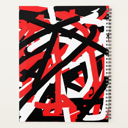 Graffiti noir, blanc et rouge (Dos)