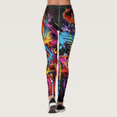 Graffiti Notes musicales Leggings (Dos)