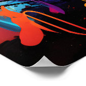 Graffiti Notes musicales Poster (Coin)