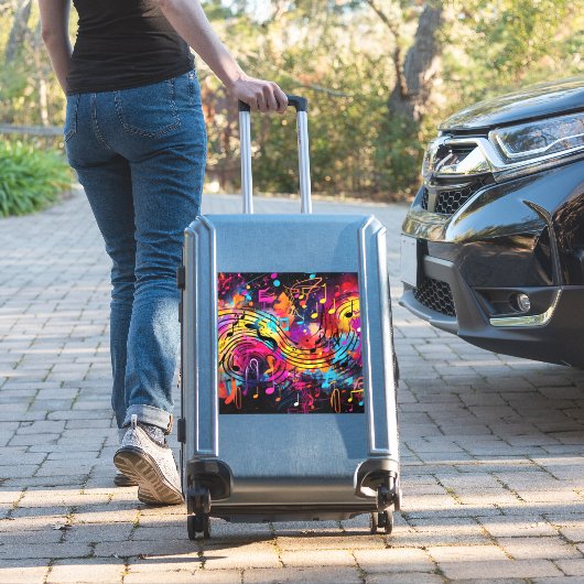 Graffiti Notes musicales Sticker Vinyl (Valise Insitu)