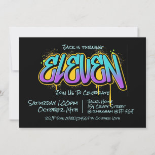 Graffiti Onze Invitation
