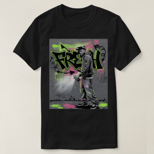 Graffiti op de muur "Vers" T-shirt (Design voorkant)