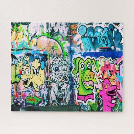 Graffiti op London's Southbank - 16x20 - 520 pc Legpuzzel (Horizontaal)