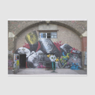 Graffiti op Stadtbahnbogen, Wien Österreich Tissuepapier