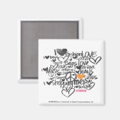 Graffiti Oranje Magneet (Voorkant / Achterkant)