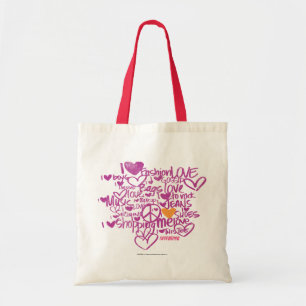 Graffiti Oranje/Paars Tote Bag