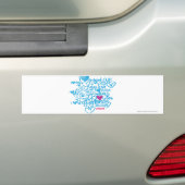 Graffiti Paars/Aqua Bumpersticker (Op auto)