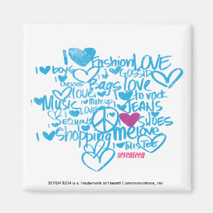 Graffiti Paars/Aqua Magneet