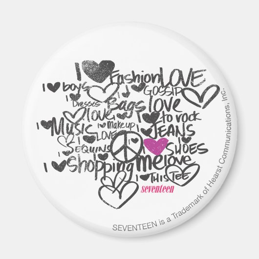 Graffiti Paars Magneet (Voorkant)