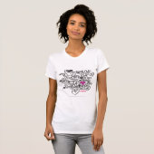 Graffiti Paars T-shirt (Voorkant volledig)