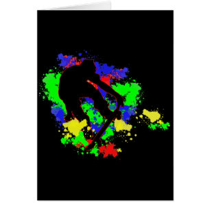 Graffiti Paint Splotches Skater