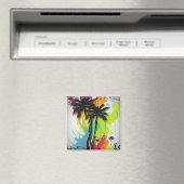 Graffiti palmboom magneet (Insitu (Vaatwasser))