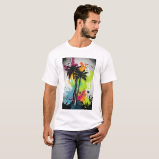 Graffiti palmboom t-shirt