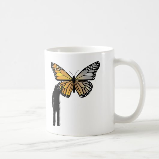 Graffiti papillon drôle Mug (Droite)