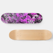 Graffiti papillon rose skateboard (Horz)