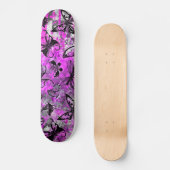 Graffiti papillon rose skateboard (Recto)