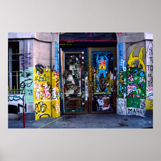Graffiti, Parijs Poster (Voorkant)