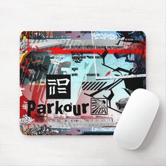 graffiti Parkour Muismat (Met muis)