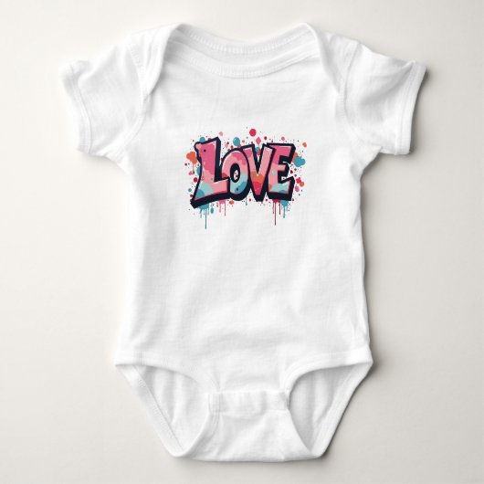 Graffiti Pastel Liefdesbom Romper (Voorkant)