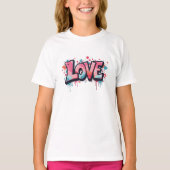 Graffiti Pastel Love Bomb T-shirt (Voorkant)