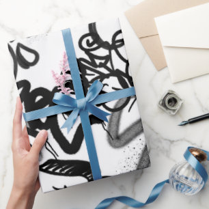 Graffiti Patroon Cadeaupapier