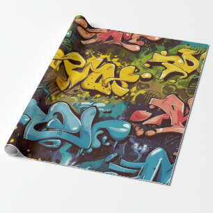 graffiti-patroon cadeaupapier