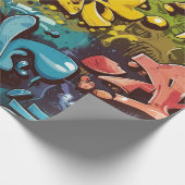 graffiti-patroon cadeaupapier (Hoek)