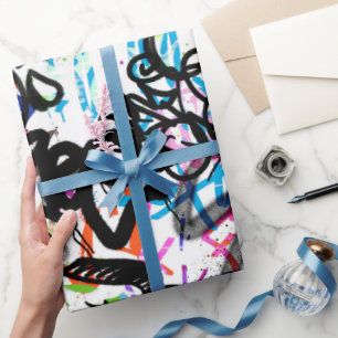 Graffiti Patroon Cadeaupapier