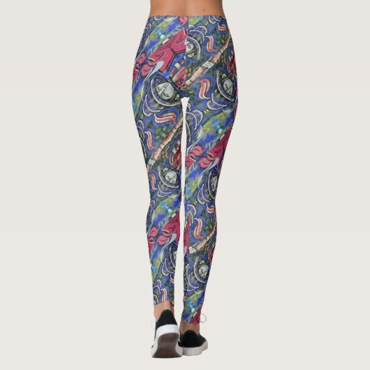 graffiti-patroon leggings (Achterkant)