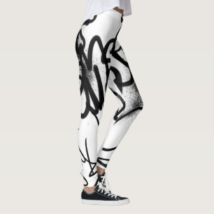 Graffiti Patroon Leggings