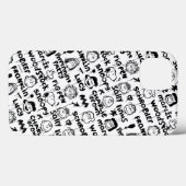 Graffiti-patroon pindaktekens Case-Mate iPhone case (Achterkant (horizontaal))