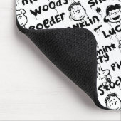 Graffiti-patroon pindaktekens muismat (Hoek)