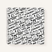 Graffiti-patroon pindaktekens notitieboek (Voorkant)