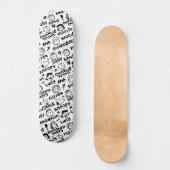 Graffiti-patroon pindaktekens skateboard (Voorkant)