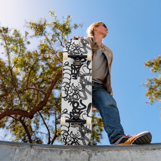 Graffiti Patroon Skateboard (Buiten 1)