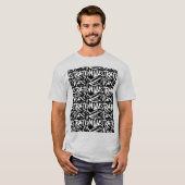 Graffiti-patroon T-shirt (Voorkant volledig)