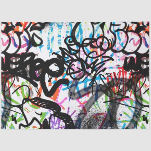 Graffiti Patroon Tissuepapier (Voorkant)