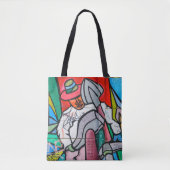 Graffiti Pattern Canvas tas (Voorkant)