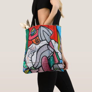 Graffiti Pattern Canvas tas
