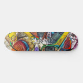 Graffiti Pattern Freedom Skateboard (Horizontaal)