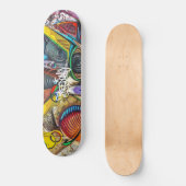 Graffiti Pattern Freedom Skateboard (Voorkant)