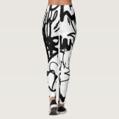 Graffiti Pattern  Leggings (Achterkant)