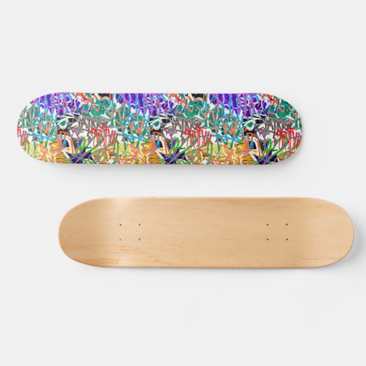 Graffiti Pattern Skateboard (Horizontaal)