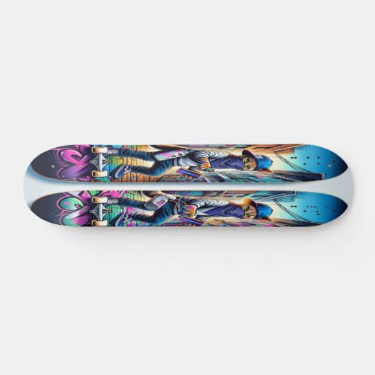 Graffiti Paws Skateboard (Horizontaal)